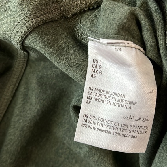 Jenni Crossband Leggings Large 7/8 Length Green Active Yoga Athletic Workout - Picture 4 of 10